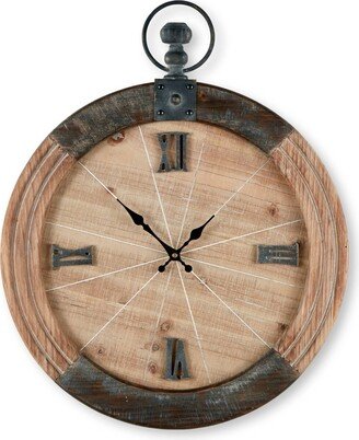 Art For The Home Wood Pocket Watch Clock Wall Art