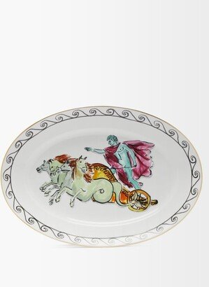 X Luke Edward Hall Oval Chariot Porcelain Platter