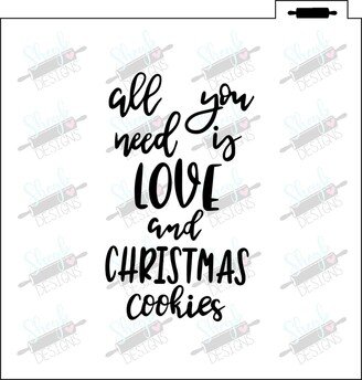 Love & Cookies 4 in Cookie Cutter Stencil