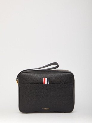 Black leather pouch-AE