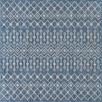 Bayshore Home Outdoor Bh Pashio Trellis Ii Tribal Trellis 5' x 5' Square Area Rug