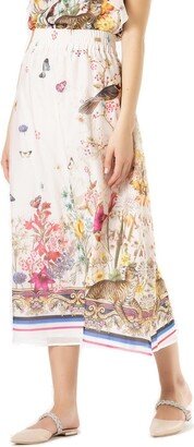 Secret Garden Printed Midi Skirt