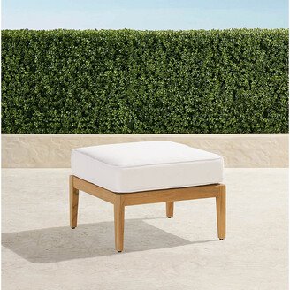 Trelon Teak Ottoman in Natural Finish