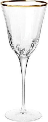 Optical Gold Wine Glass