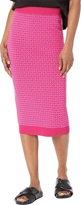 Mini MK Block Pencil Skirt (Cerise) Women's Skirt