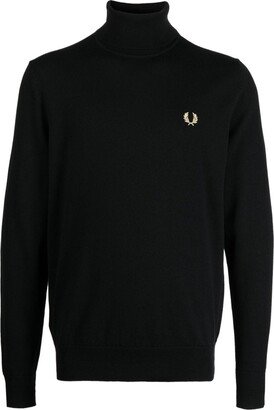 Logo-Embroidered Roll-Neck Jumper-AC