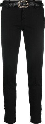 Belted Slim-Fit Trousers-AA