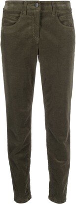 Velvet Skinny-Cut Trousers