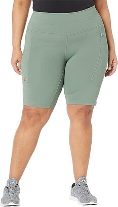 Abisko Short Tights (Patina Green) Women's Clothing