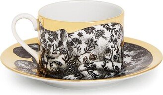 Fidelity Fiorato cat tea cup