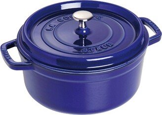 Cast Iron 2.75-qt Round Cocotte - Dark Blue