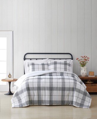 Cottage Plaid King 3 Piece Comforter Set