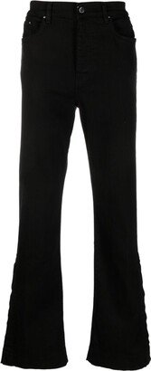 Flared-Leg Cotton Jeans