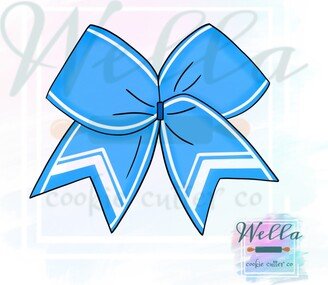 Cheer Bow Cookie Cutter, Puffy Hair Cutter