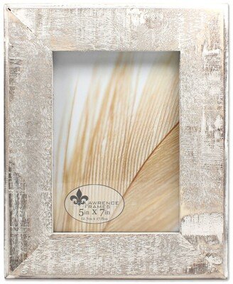 Distressed Gray Wood with White Wash Picture Frame - 5