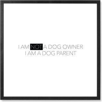 Photo Tiles: Dog Parent Photo Tile, Black, Framed, 8X8, White