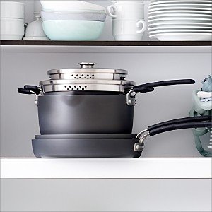 Levels 6-Piece Hard Anodized Stackable Ceramic Nonstick Set