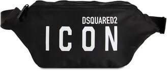 Icon print tech belt bag