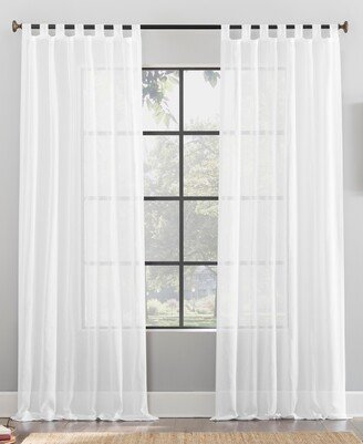 Waffle Weave Tab Top Curtain, 50 x 96