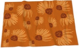 Poppi & Peaseblossom Art Tea Towel Cone Flower - Yellow & Orange