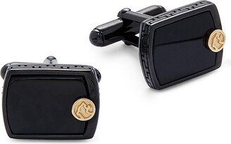 18K Yellow Gold & Black Onyx Cufflinks