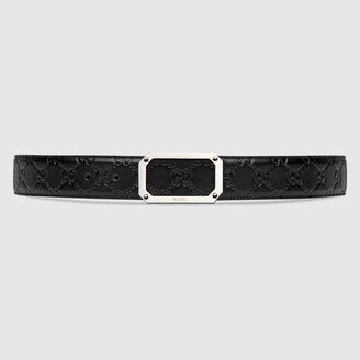 Signature leather belt