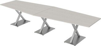 Skutchi Designs, Inc. 12 Person Hexagon Conference Room Table X Shaped Bases Power And Data