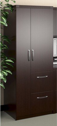 Mayline Aberdeen Personal Storage Tower with 2 Doors and 2 Drawers