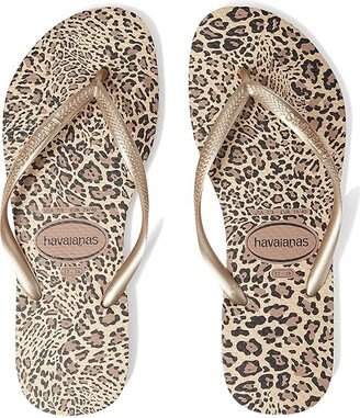 Slim Animals Flip Flop Sandal (Sand Grey/Golden) Women's Sandals