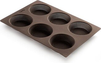 Silicone Perforated Bread Roll Pan, Brown