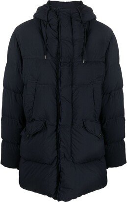 Grays drawstring-hood down coat