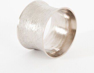 Saro Lifestyle Brushed Metal Napkin Ring, Set of 4