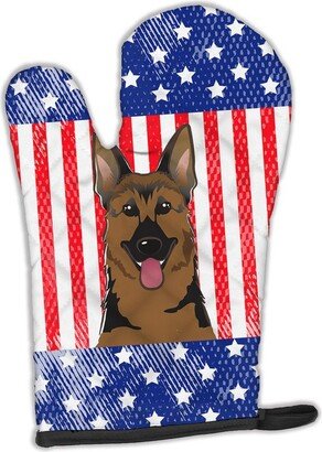 American Flag and German Shepherd Oven Mitt