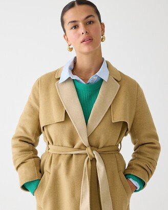 Harriet trench coat in double-faced blend