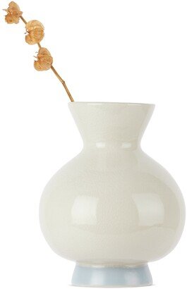 Off-White Fractured Gloss Sloane Vase