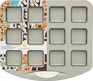 Daily Delights Non-Stick Mini Square Pan, 12-Cavity