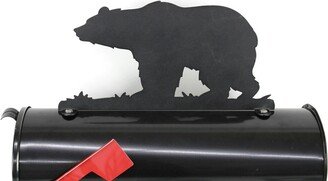 Bear Metal Powder Coated Mailbox Topper 7 Inches Tall - Does Not Include A