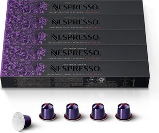 Capsules OriginalLine, Ispirazione Firenze Decaffeinato Arpeggio, Dark Roast Espresso Coffee, 50-Count Espresso Pods, Brews 1.35-oz. - Purpl