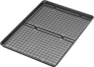 3pc Steel Mega Cookie Sheet and Cooling Racks Set