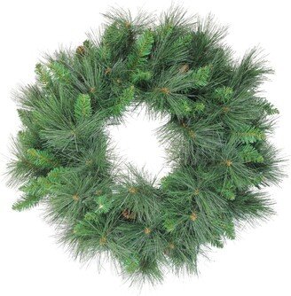 Northlight 24 White Valley Pine Artificial Christmas Wreath - Unlit