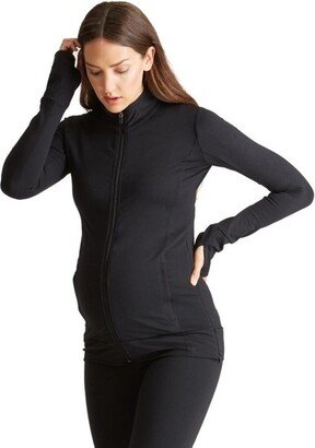 Maternity Active Side Zip Maternity Jacket Black S