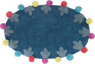 Llamas Bath Rug Blue - Allure Home Creations