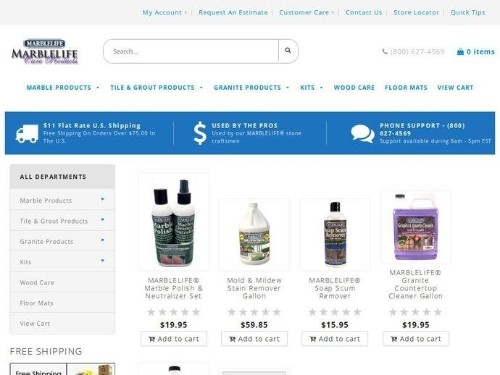 Marblelifeproducts.com Promo Codes & Coupons