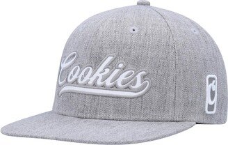 Men's Cookies Heather Gray Pack Talk Snapback Hat