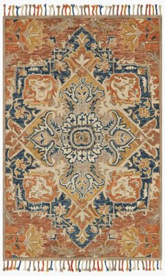 Zia Medallion Hooked Wool Rug