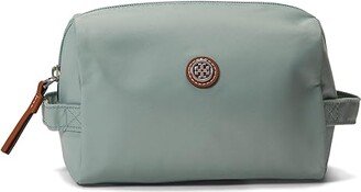 Virginia Large Cosmetic Case (Blue Celadon) Cosmetic Case