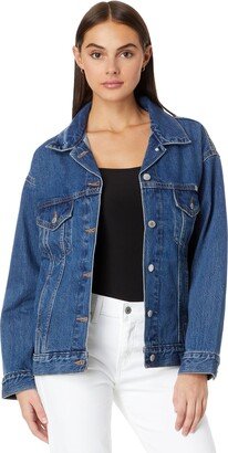 Women's Loose Trucker Jacket (Standard and Plus)