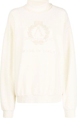 Logo-Print Roll-Neck Sweatshirt