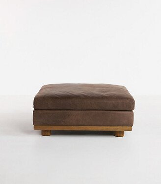 Relaxed Saguaro Leather Ottoman