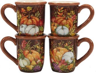 Harvest Blessings Set of 4 Mugs, Service for 4